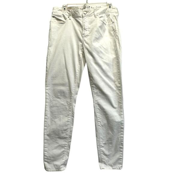 Articles of Society White Denim Skinny Jeans Size 31 EUC Preppy Minimalist - Picture 1 of 5